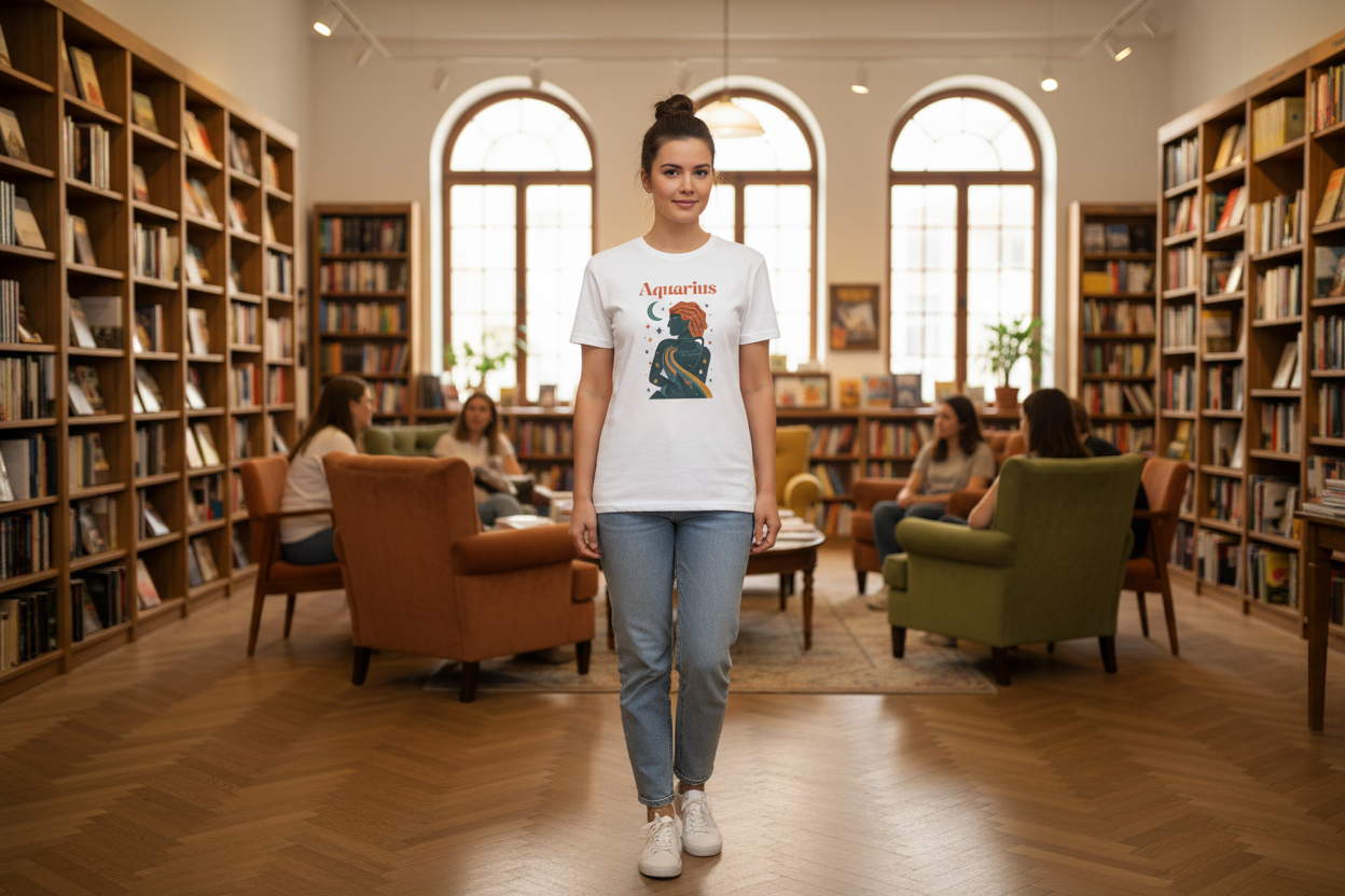 Aquarius - Bookshop (White)