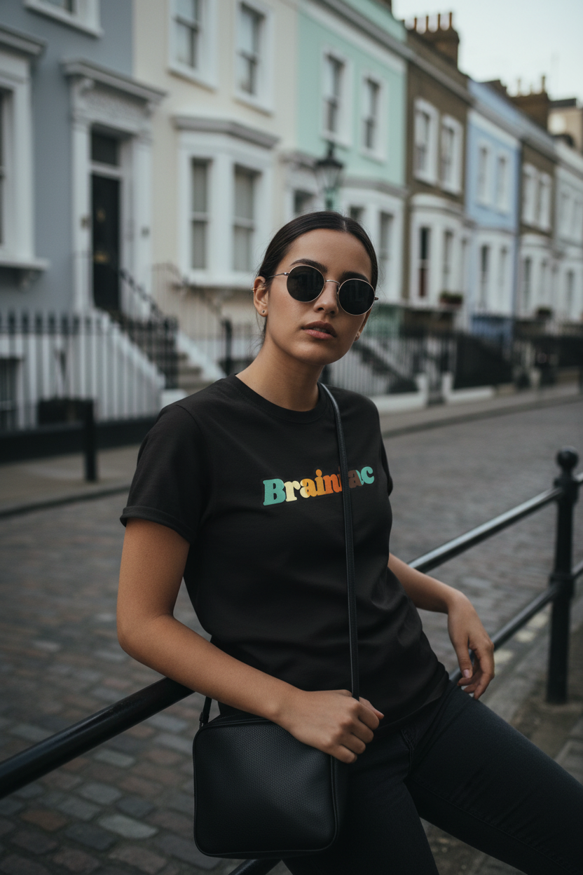 Black Brainiac T-Shirt - London Streetwear Editorial