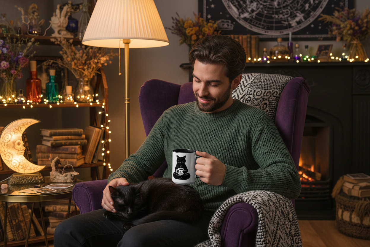 Black Cat Witch's Brew Mug