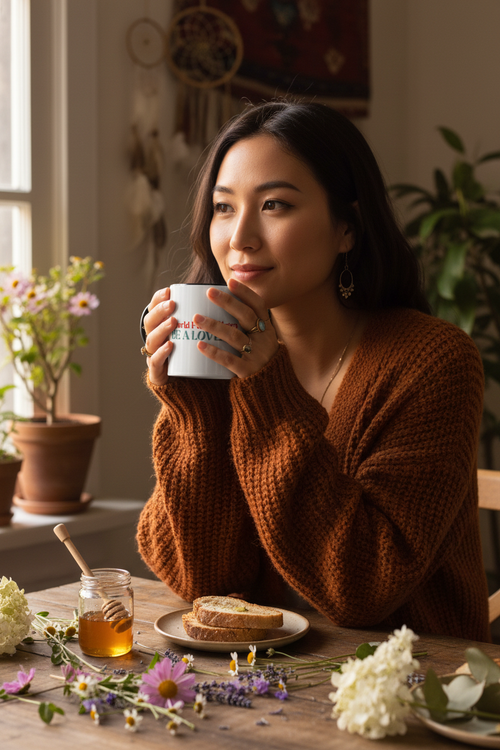 Haters Be a Lover Mug - Asian Model