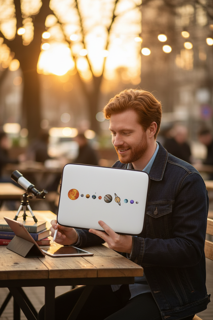 Planetary Alignment Laptop Sleeve