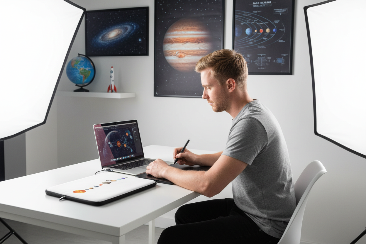 Planetary Alignment Laptop Sleeve