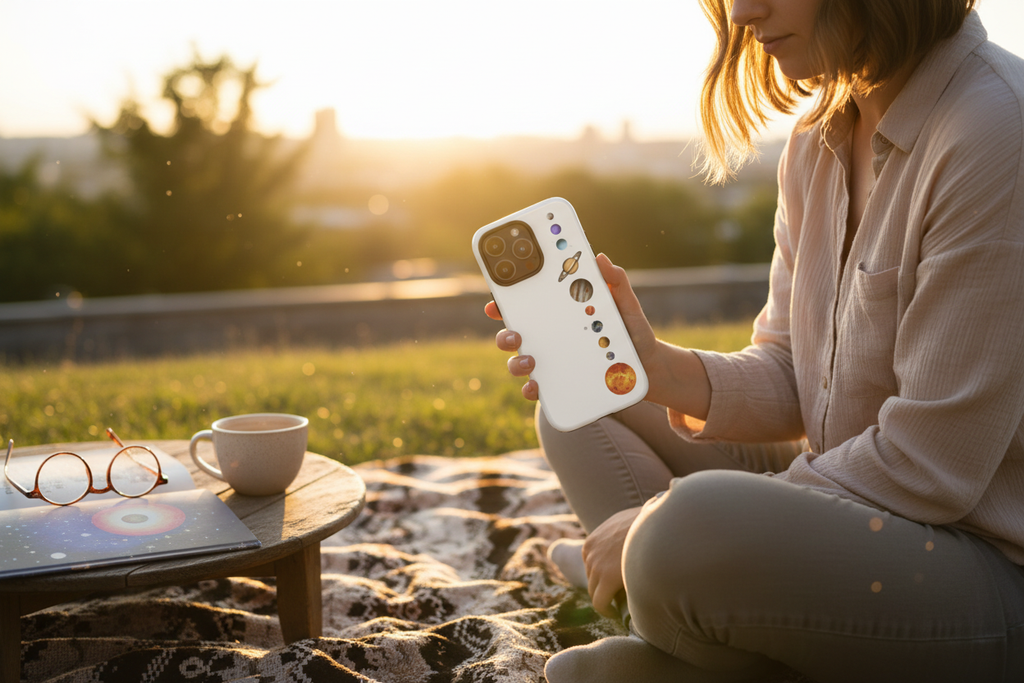 Planetary Alignment Phone Case Outdoor Mockup