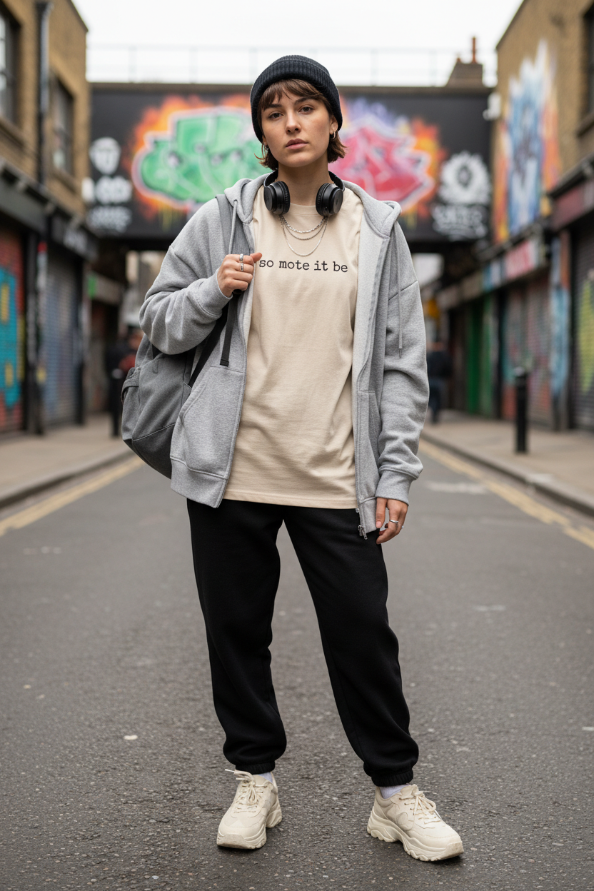 Sand so mote it be tee with hoodie