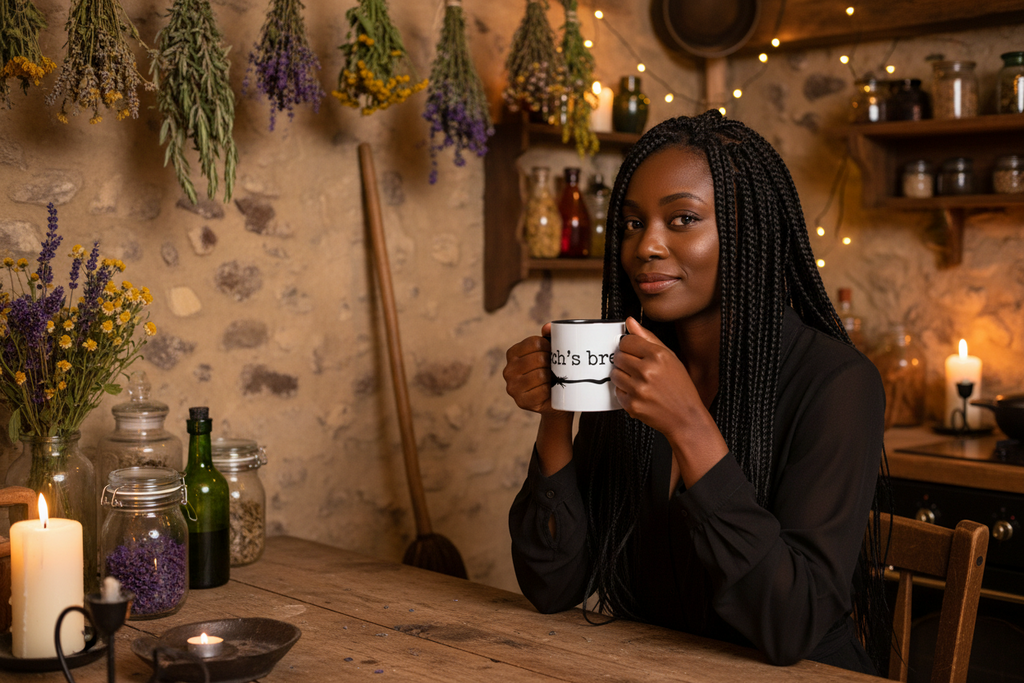 Witch's Brew & Broom Mug